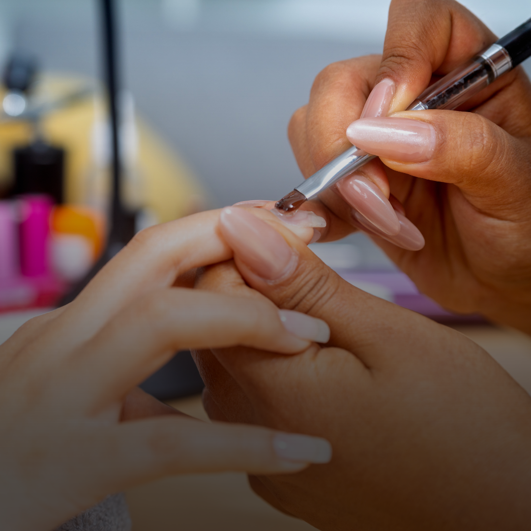 Polygel (on natural nails)
